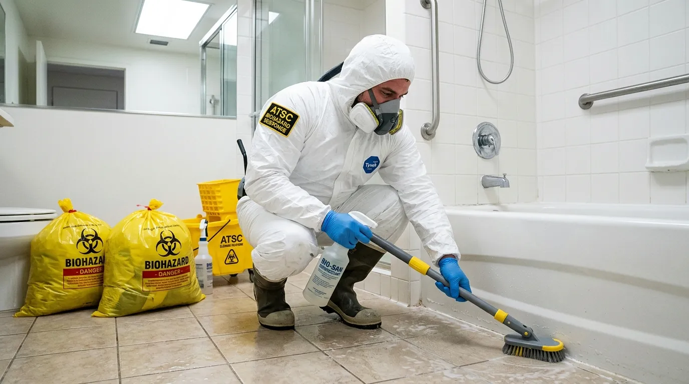 Decontamination equipment deployed for Blood Cleanup in Warrenville